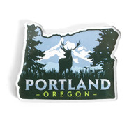 Morris Magnets, Acrylic, Magnet, Portland, Deer Silhouette
